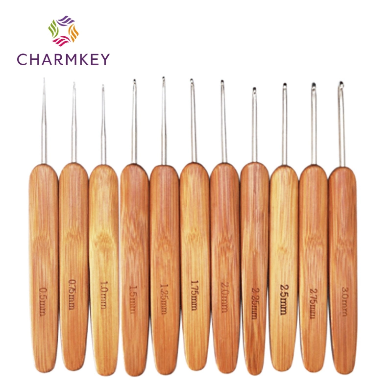 Good Quality Bamboo Crochet Hook Set Bamboo Knitting Needle