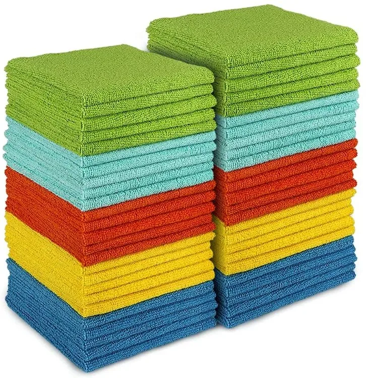 Microfiber Cleaning Wipes Colorful Hot Selling Car Cleaning Towel