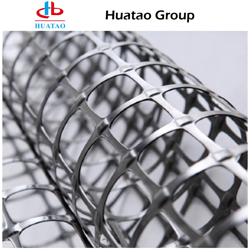 Uniaxial Geogrid Biaxial Geogrid Plastic Grid Polyester Fiberglass Grids for Retaining Wall