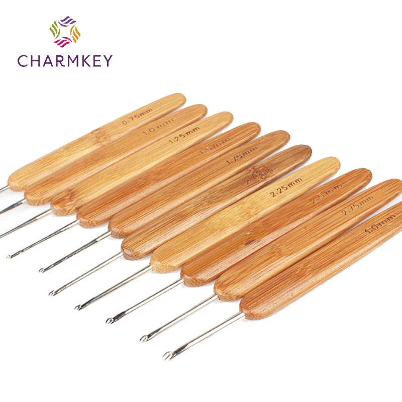 Good Quality Bamboo Crochet Hook Set Bamboo Knitting Needle