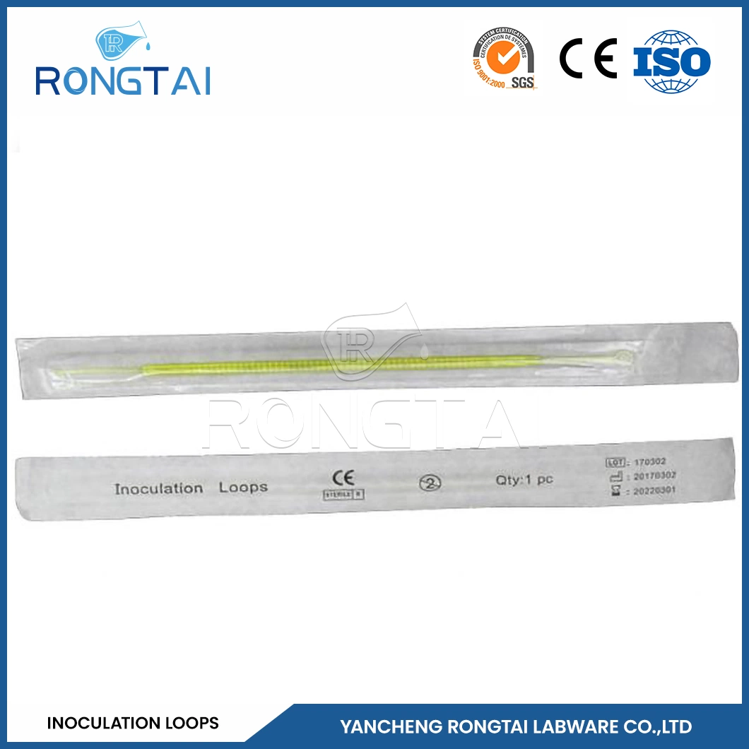Rongtai Laboratory Testing Plastics Manufacturers as Inoculating Needle Used in Laboratory China 1UL 10UL 10UL+1UL Lab Disposable Plastic Inoculation Loops