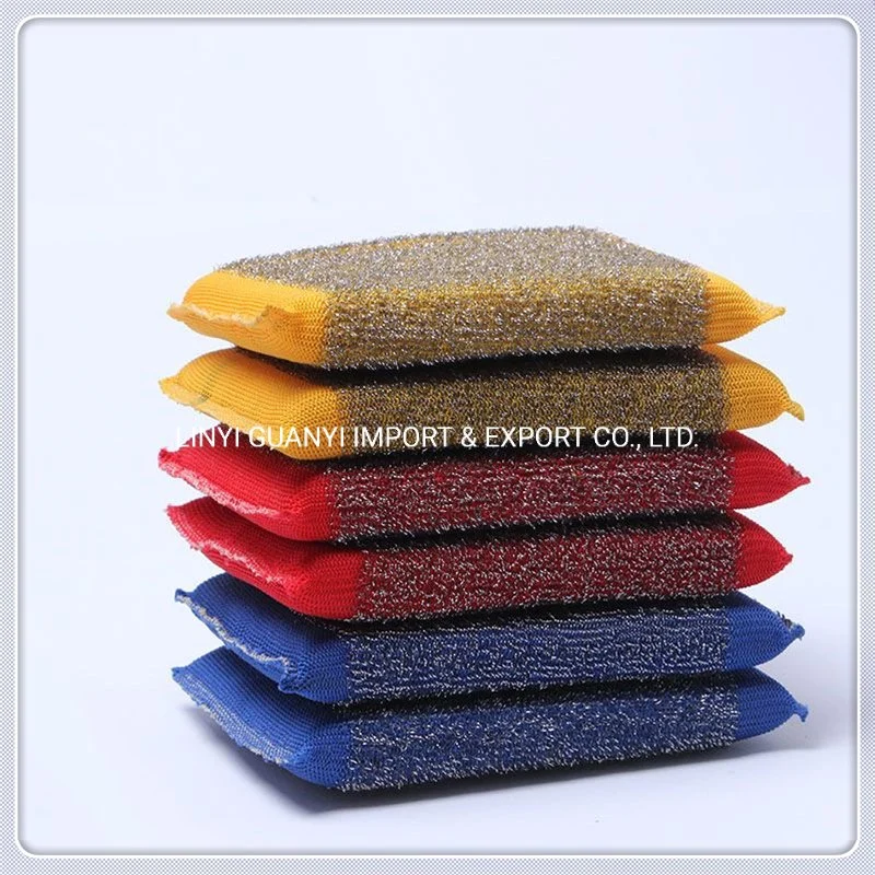 Stainless Steel Wire Sponge Scourer Fiber Cloth Sleeves in Rolls