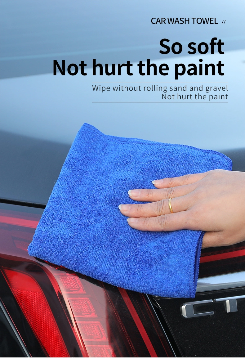 Warp Knitting Microfiber Wax Towel Car Wash Towel