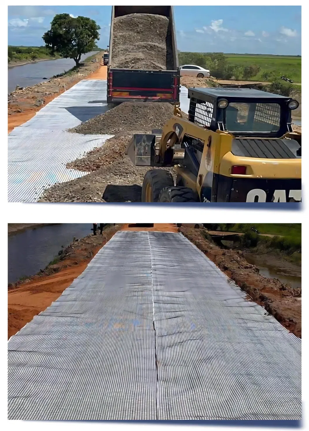 Best Price Fiberglass Geogrid Geogrid Composite with Geotextile for Road Slope Global Hot Sell