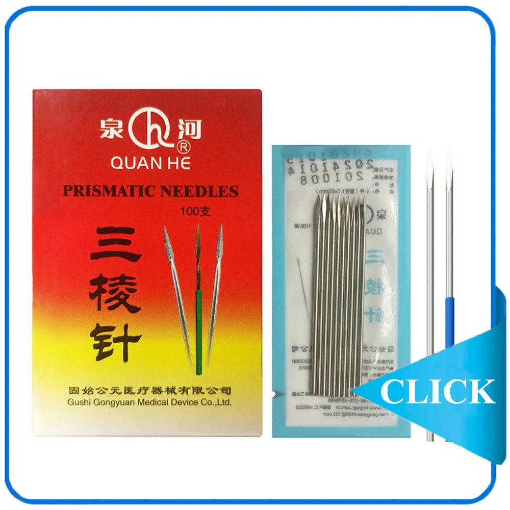 500 PCS Plastic Bag Acupuncture Needle with Guide Tube ISO 13485