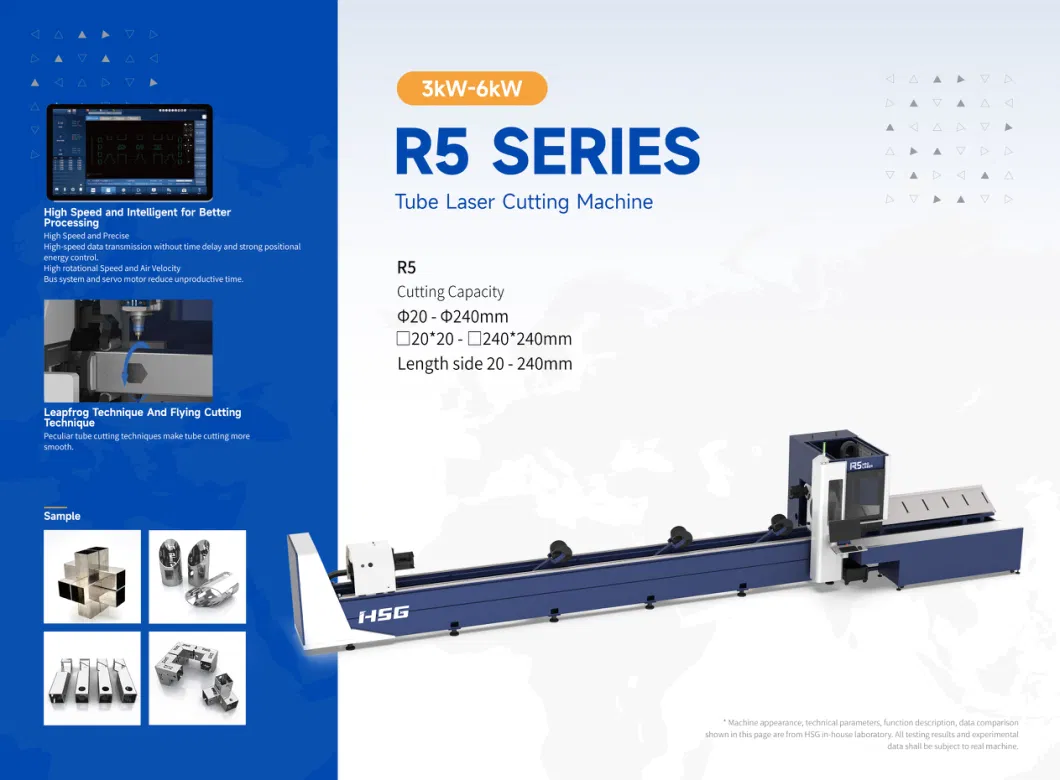 3kw Tube Laser Cutting Machine Automatic Loading and Unloading Device Optional