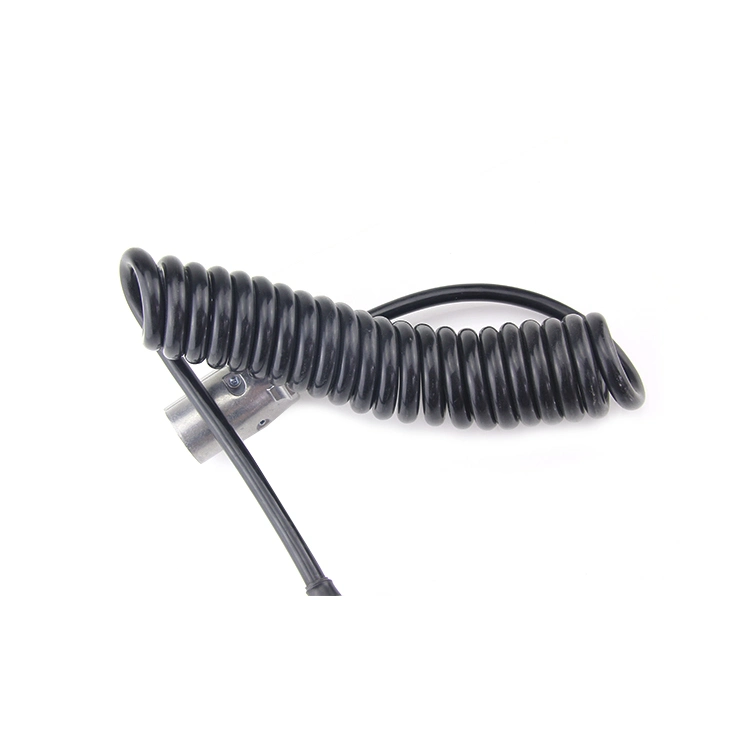 High Quality Trailer Electrical 7 Core Spring Spiral Coiled Wire Cable