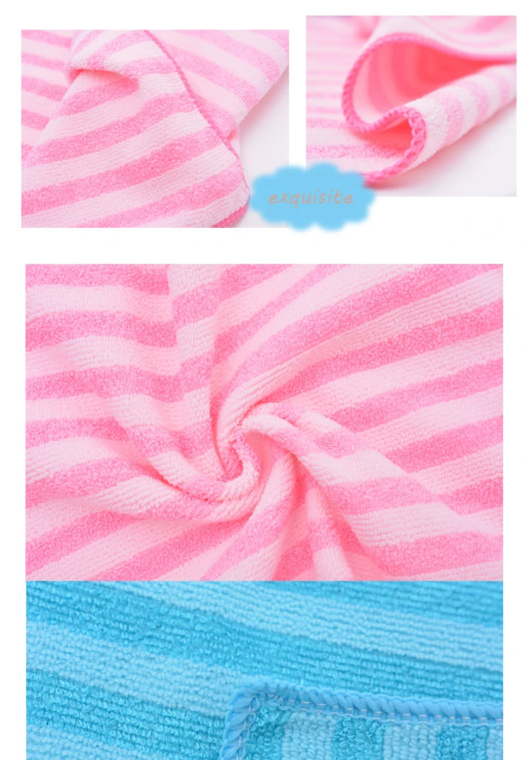 Warp Knitted Overlock Edge Cationic Towel Quick Dry Microfiber Cleaning Towel