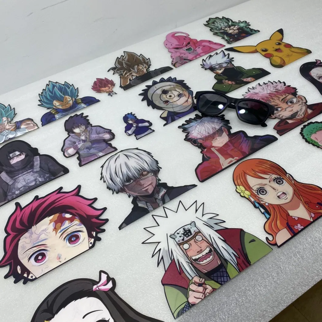 3D Motion Anya Forger Crying Small Anime Manga Stickers Waterproof Decals Idean for Cars Laptop Skateboard Wall D&eacute; Cor Anime Action Pattern