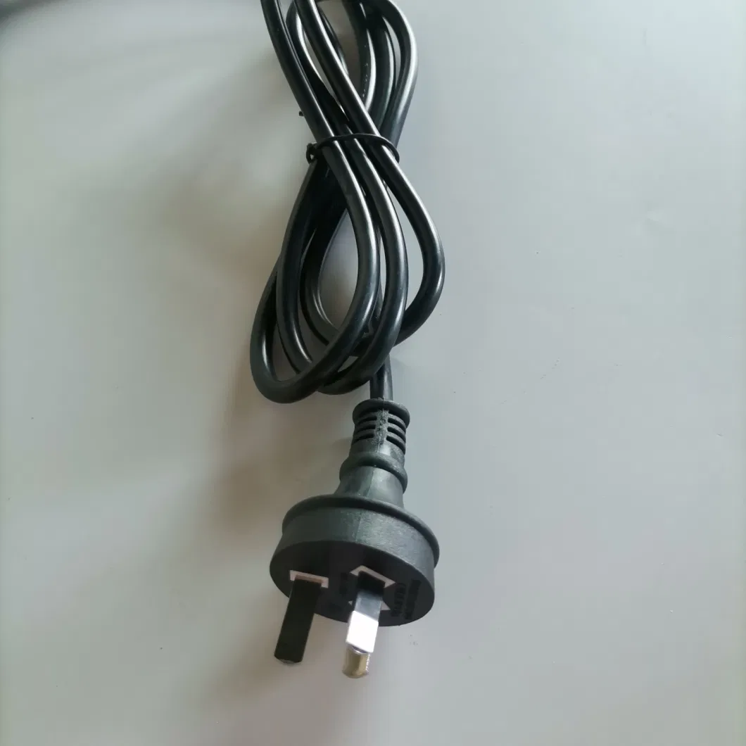 SAA Australia New Zealand Male Plug to Right Angle IEC C13 Female End Power Cord Extension Lead
