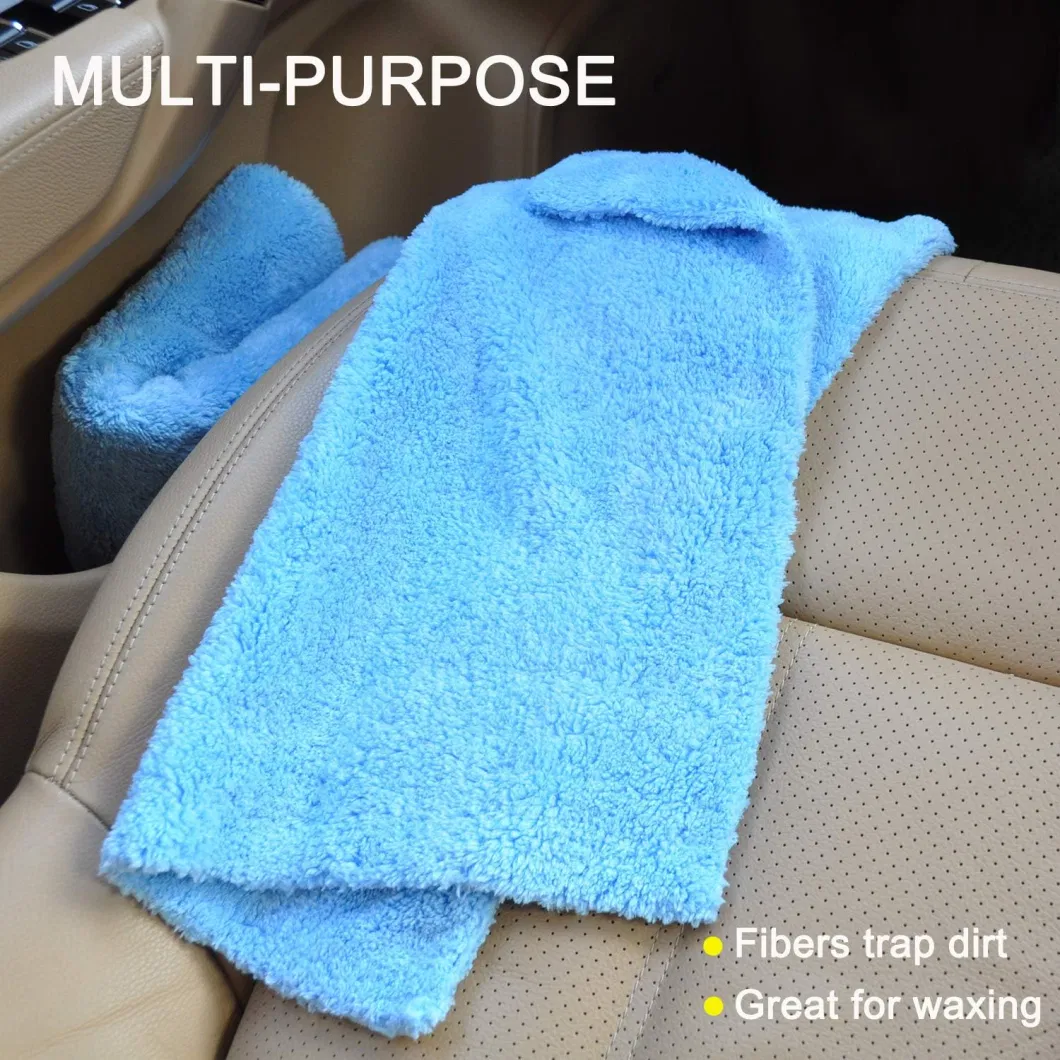 450 GSM Microfiber Towels for Cars, Car Drying Wash Detailing Buffing Polishing Towel with Plush Edgeless Microfiber Cloth