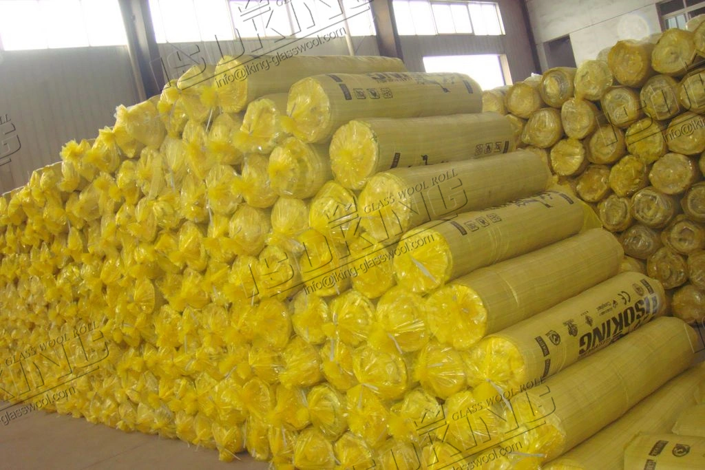 Isoking Fiberglass Wool Glasswool Blanket/Roll Building Material Thermal Insulation with CE