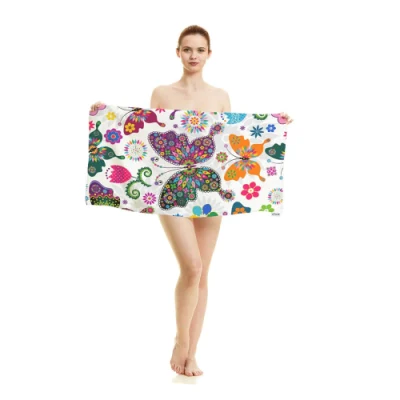80X160cm Large Size Flamingo modello stampato 100% poliestere Double People microfibra Telo da spiaggia