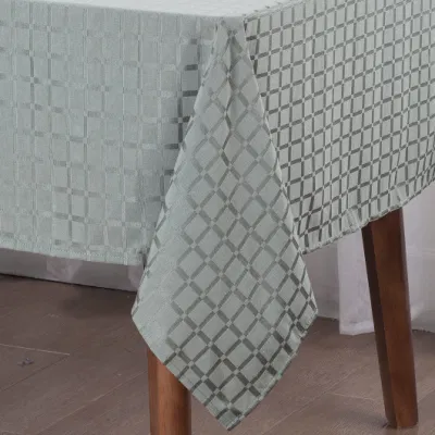 100% poliestere impermeabile Teflon Luxury Hotel Party Tovaglia copritavolo Tovaglia decorativa in tessuto jacquard