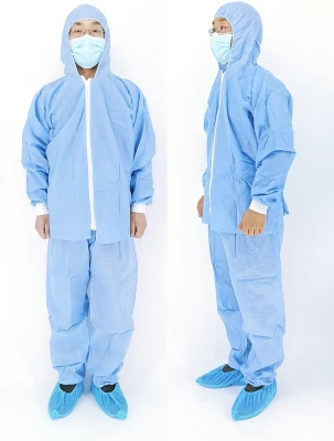  Strumento medico PP Medical Isolation Gown livello 3 protezione monouso Isolamento Abito Abbigliamento non tessuto per ospedale in scorte FDA/CE