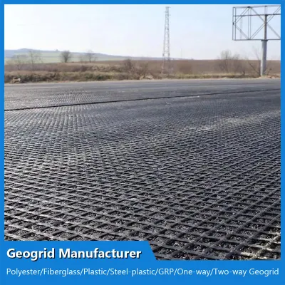 Customzied 60kN Geogriglia in fibra di vetro Produttore per diga e protezione stradale/pendenza/ Miglioramento della capacità del rinforzo della parete/cuscinetto del pianale stradale in campo aereo/parcheggio