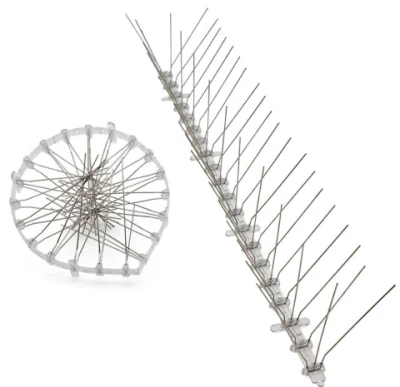 Piccolo uccello di plastica Defender spaventano gli uccelli tenere lontani Spike Dispositivo per Garden Yard