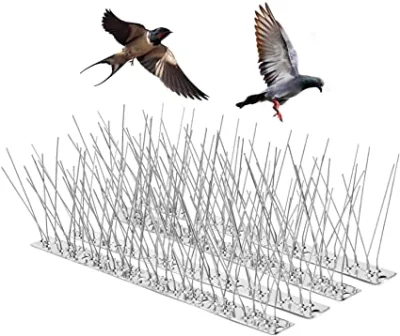 Piccolo uccello di plastica Defender spaventano gli uccelli tenere lontani Spike Dispositivo per Garden Yard