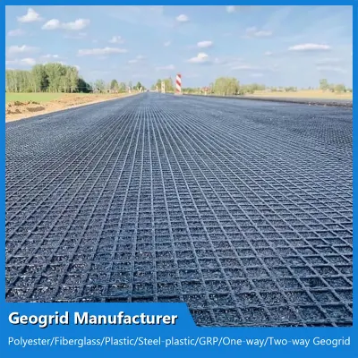 Customzied 60kN Geogriglia in fibra di vetro Produttore per diga e protezione stradale/pendenza/ Miglioramento della capacità del rinforzo della parete/cuscinetto del pianale stradale in campo aereo/parcheggio