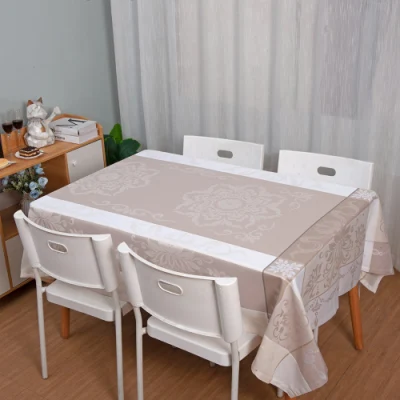  Tovaglia rettangolare in poliestere resistente alla colorazione e impermeabile