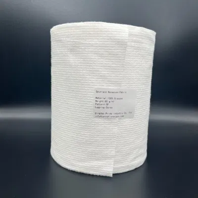10% di sconto su tessuto non tessuto in rayon PET con spunlace per salviette umide Prezzo di fabbrica fornitura stabile