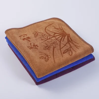  400GSM Warp Towel da cucina in microfibra lavorato a maglia, Super Soft e assorbenti Kungfu Tea Asciugamani caffè per cucina e accessori per bar