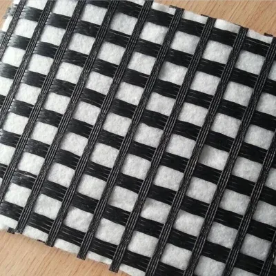 Geogriglia in fibra di vetro composito con geotessile non tessuto utilizzato rinforzo del terreno e. Stabilizzazione vendita