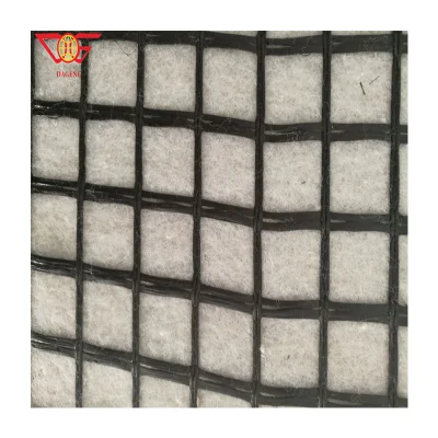 Geogriglia in fibra di vetro composito con geotessile non tessuto utilizzato rinforzo del terreno e. Stabilizzazione vendita