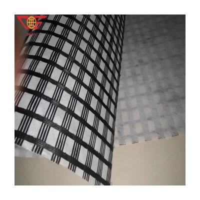 Geogriglia in fibra di vetro composito con geotessile non tessuto utilizzato rinforzo del terreno e. Stabilizzazione vendita