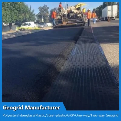Customzied 60kN Geogriglia in fibra di vetro Produttore per diga e protezione stradale/pendenza/ Miglioramento della capacità del rinforzo della parete/cuscinetto del pianale stradale in campo aereo/parcheggio