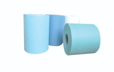 Super assorbenza di olio, acqua polpa di legno/polipropilene non tessuto industriale panno per pulizia pasta di legno/PP panno per pulizia