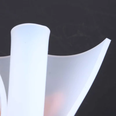 Foglio in gomma siliconica trasparente resistente al calore e agli strappi per alimenti