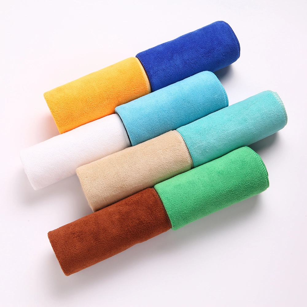 High Quality 80%Polyester 20%Polyamide Absorbent 400GSM 500GSM 30X30cm 40X40cm 40X60cm Microfibre Cloths Soft Hand Face Bath Beach Sports Towel