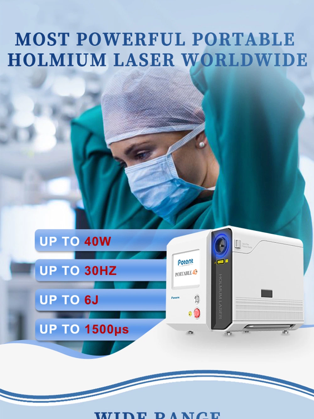 Potent Manufacturer Resectoscope Urology Lithotripsy Machine Kidney Stones Holmium Laser Greenlight Prostate Biopsy Needle Guide