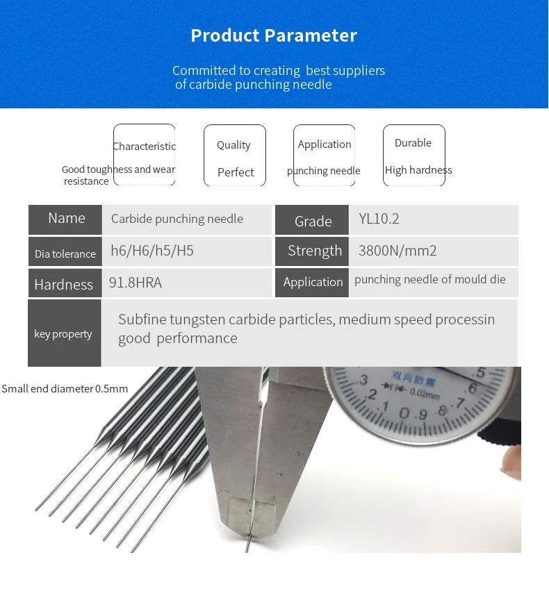 Cemented Carbide Punching Needle Rod /Valve Needle