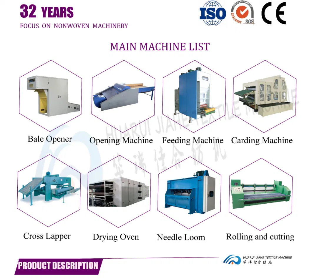 Velour Loom Nonwoven Machine High Needle Punching Machine Napping Machine Nonwoven Velour Carpet Needle Punching Machine for Pile and Velvet Finish