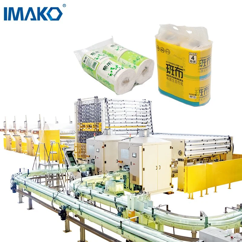 High Efficency Fully Automatic Maker Bath Tissue Roll Manufacturing Line Kitchen Towel Rewinding &amp; Cutting Packing Equipment Toilet Paper Making Machine Price