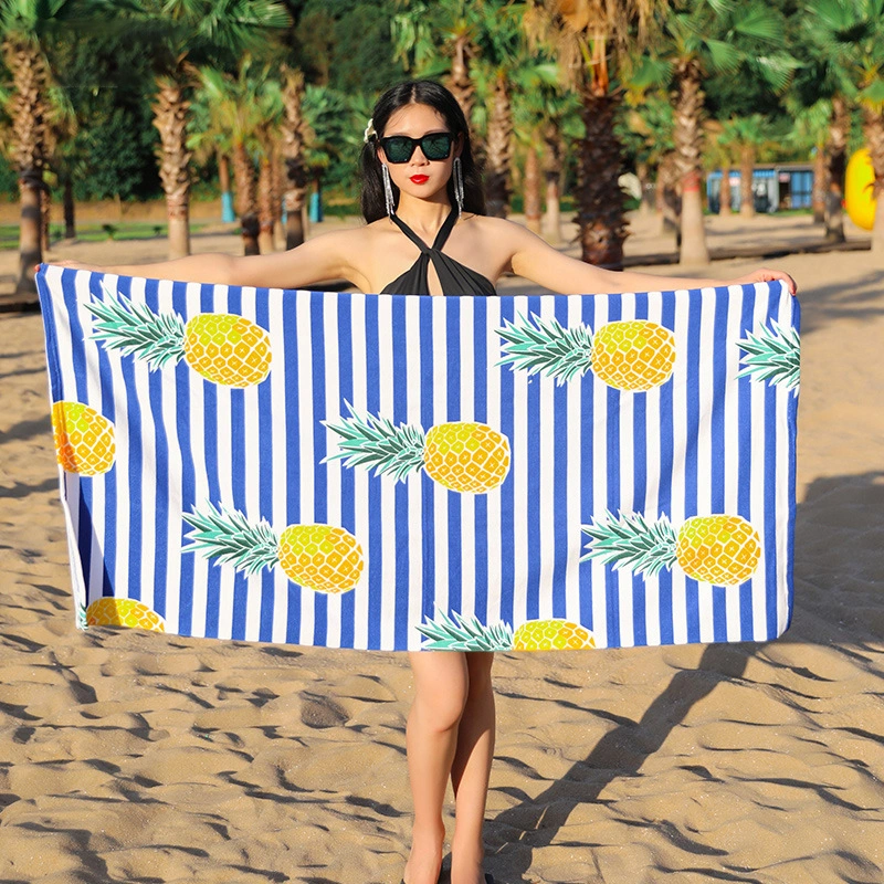 Good Softness and Quick Dry 250GSM-350GSM Warp Knitted Microfiber Beach Towels