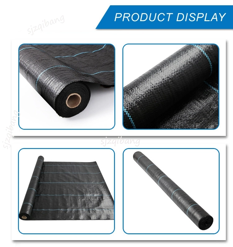Wholesale Outdoor UV Protection PP Woven Garden Plastic Anti Grass Ground Cover Biodegradable Black Landscape Weed Mat