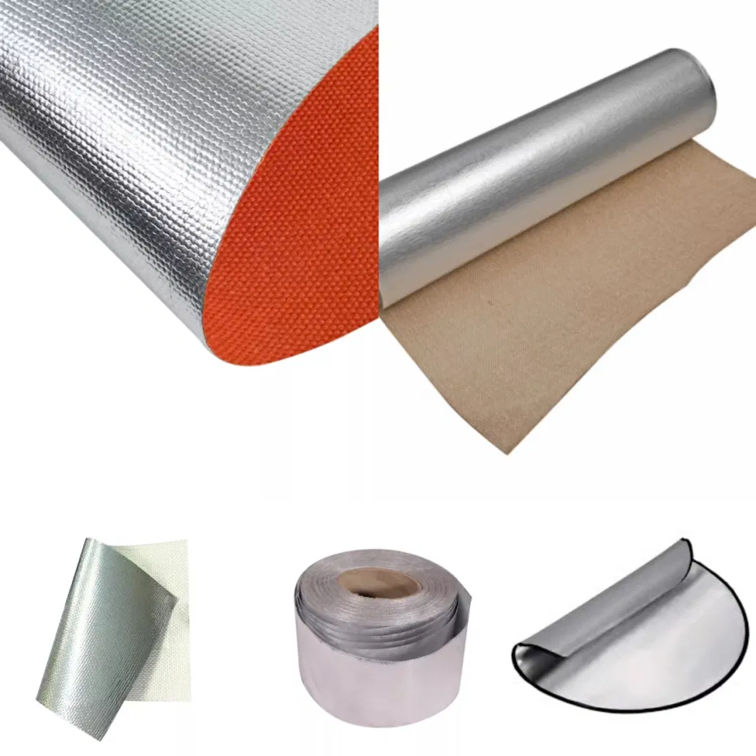 Fire-Retardant Aluminized Glass Cloth Thermal Insulating Materials of The Steam Heating Pipelines &amp; Fire Suits