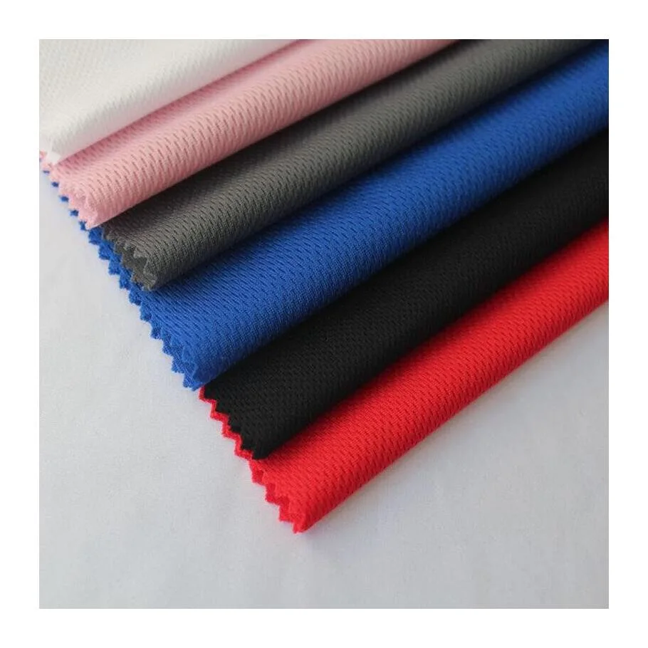 100 Polyester Anti Static Carbon Fiber Knit Bird Eye Mesh Fabric