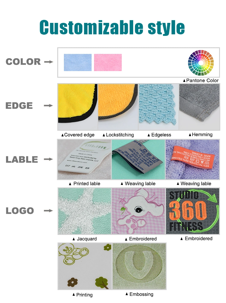 Factory Custom Women Colorful Towelling Turban Absorbent Microfiber Hair Towel