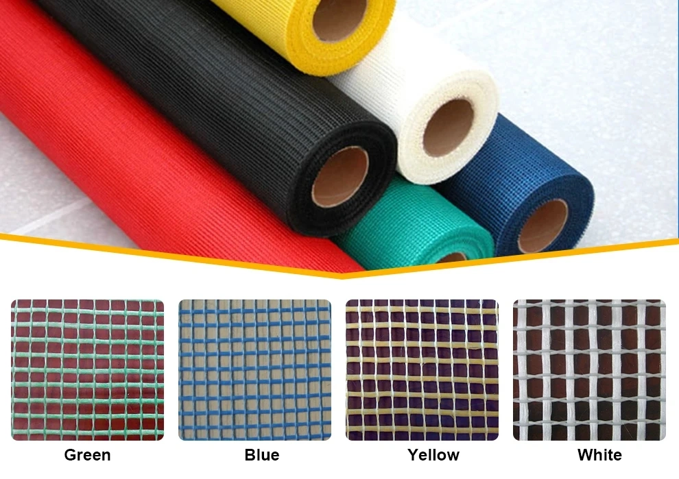 5X5mm145GSM Alkali Resistant Fiber Glass Mesh Reinforcement Concrete Fiberglass Mesh