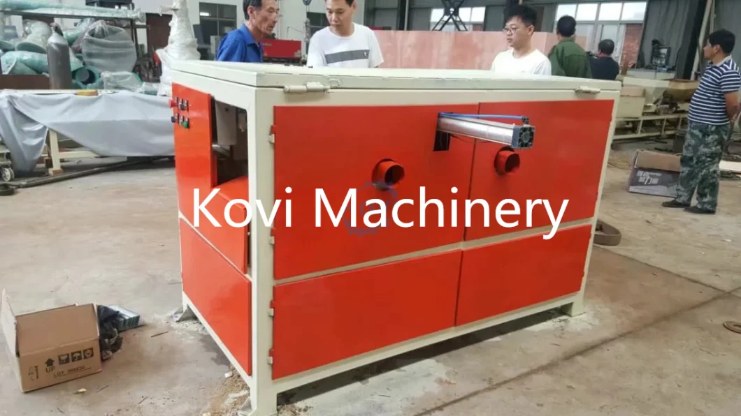 Wood Pallet Block Cutting Machine Wood Pallet Foot Pier Feet Block Cutter Cut Saw Machine Pneumatic Wood Tray Cut off Saw Machine for Sale