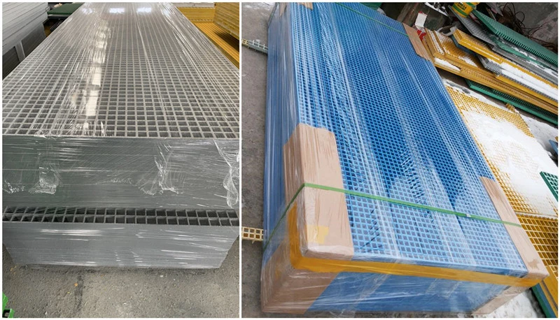 Durable and Anti Slip FRP Grating Fiberglass Plastic 1220X3660mm Grating and FRP Grille for Car Washing