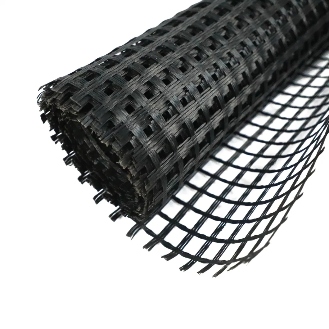Warp-Knitting Biaxial Uniaxial Polyester Reinforced Composite Fiberglass Geogrid Nonwoven for Concrete Road Surface