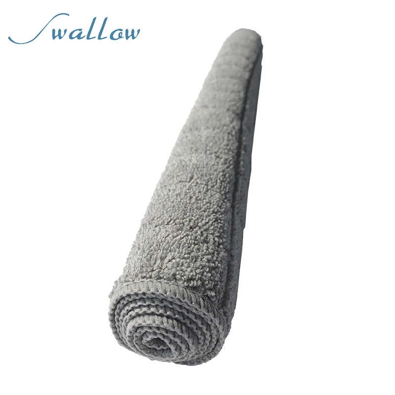 Microfiber-Cloth Warp-Knitted Towel Grey Color 40*65cm Microfiber Lattice Towel