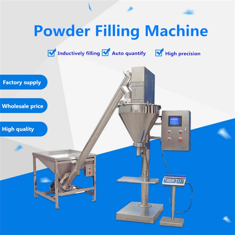 Auger Type Semi Automatic Protein Powder Seasoning Spices Packaging Equipment Sugar Starch Flour Powder Filling Packing Machine