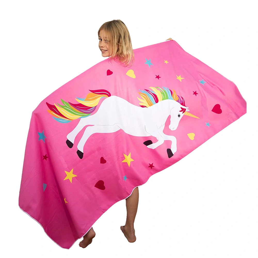 70X140cm Horse Degisn Heat Transfer Printed Hotel/Sports/Beach/Swim Custom Transfer Printing Microfibre Swimming Microfiber Terry Towels for Childhood