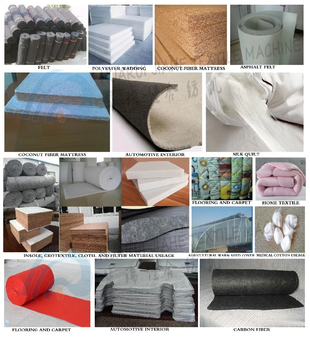 Non-Woven Machines Needle-Punched Felt for Industrial Use,Interlining Car Interior Felt Carpet Geotextile Making Machine,Needle Punched Glass Fibber Felt 